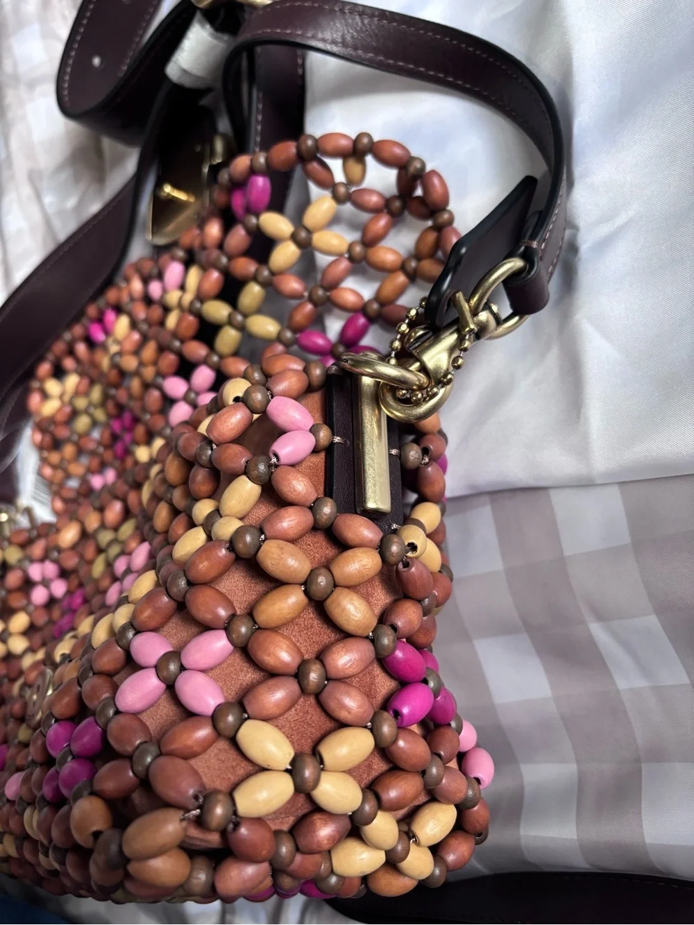 Coach Multicolor Beaded Mini Shoulder Bag Tabby 26